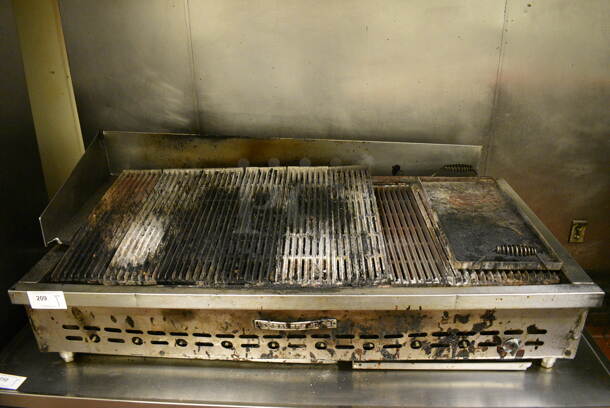 GREAT! Baker's Pride Model XX-10 Stainless Steel Commercial Countertop Gas Powered Charbroiler Grill. 58.5x33x19. Unit Was Working When Restaurant Closed! - Image 1 of 8