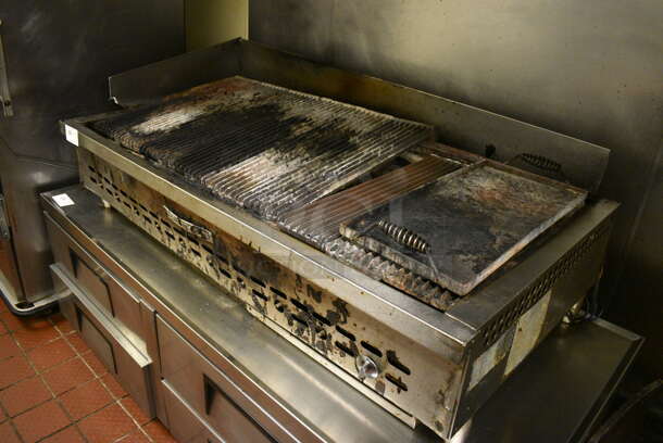 GREAT! Baker's Pride Model XX-10 Stainless Steel Commercial Countertop Gas Powered Charbroiler Grill. 58.5x33x19. Unit Was Working When Restaurant Closed! - Image 2 of 8