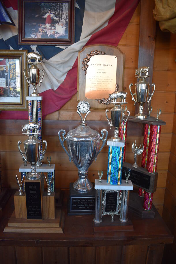 ALL ONE MONEY! Lot of Decorations Including Trophies. BUYER MUST REMOVE - Image 2 of 5