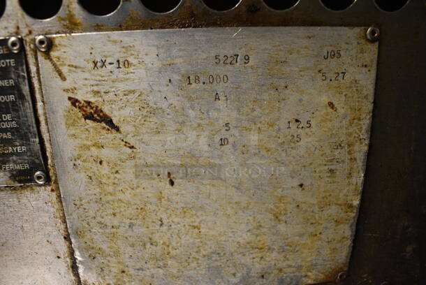 GREAT! Baker's Pride Model XX-10 Stainless Steel Commercial Countertop Gas Powered Charbroiler Grill. 58.5x33x19. Unit Was Working When Restaurant Closed! - Image 8 of 8