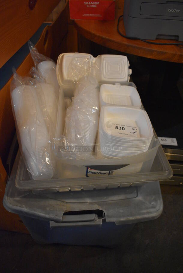 ALL ONE MONEY! Lot of Various Paper Products in Poly Bin! - Image 1 of 3