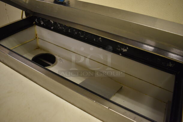 GREAT! 2006 True Model TPP-60D-2 Stainless Steel Commercial Pizza Prep Table w/ 2 Drawers and Door on Commercial Casters. 115 Volts, 1 Phase. 60x33x42. Unit Was Working When Restaurant Closed! - Image 9 of 10