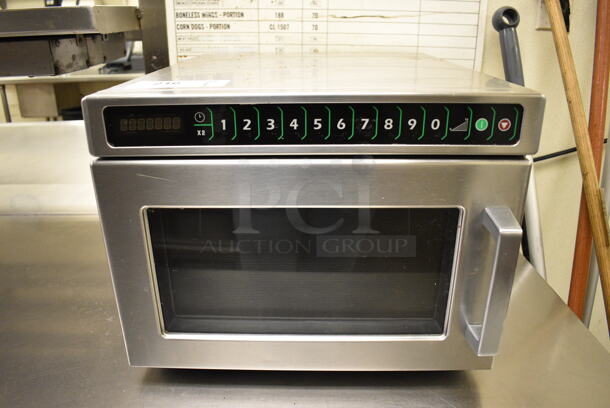 NICE! Stainless Steel Commercial Countertop Microwave Oven. 16.5x21.5x13.5. Unit Was Working When Restaurant Closed! - Image 2 of 6