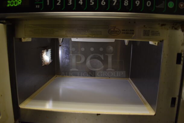 NICE! Stainless Steel Commercial Countertop Microwave Oven. 16.5x21.5x13.5. Unit Was Working When Restaurant Closed! - Image 5 of 6
