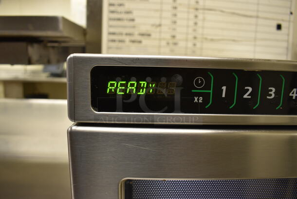 NICE! Stainless Steel Commercial Countertop Microwave Oven. 16.5x21.5x13.5. Unit Was Working When Restaurant Closed! - Image 6 of 6