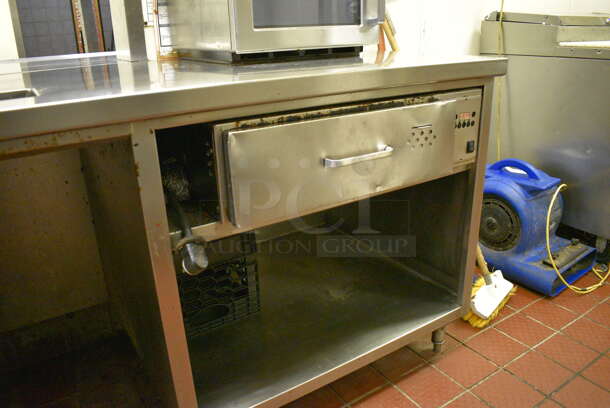 AMAZING! Stainless Steel Commercial Work Station w/ 4 Steam Well Bays, 2 Warming Drawers, 2 Cold Wells and Undershelves. BUYER MUST REMOVE. 283x72x53. Unit Was Working When Restaurant Closed! - Image 6 of 11