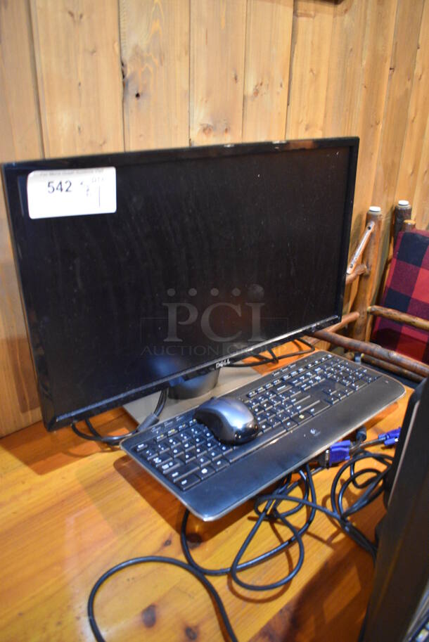 ALL ONE MONEY! Lot of Dell 17" Computer Monitor w/ Keyboard and Mouse! - Image 1 of 4
