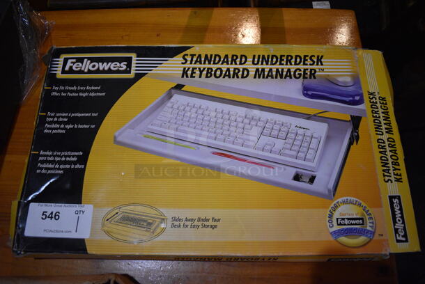 IN ORIGINAL BOX! Fellowes Keyboard. 22x14x2 - Image 1 of 2