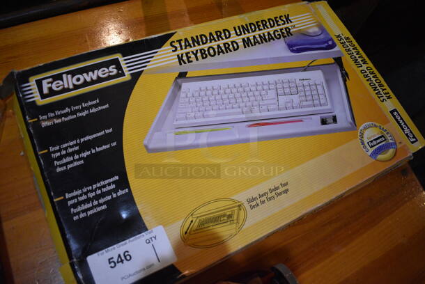 IN ORIGINAL BOX! Fellowes Keyboard. 22x14x2 - Image 2 of 2