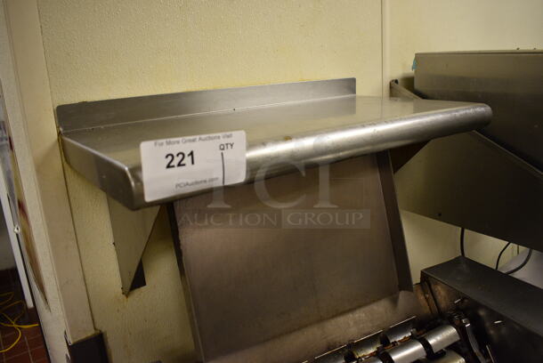 Stainless Steel Wall Mount Shelf. BUYER MUST REMOVE. 24x12x12
