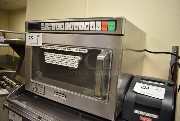 Panasonic Model NE-1757R Stainless Steel Commercial Countertop Microwave Oven. 208/230 Volts, 1 Phase. 16.5x21.5x13.5. Unit Was Working When Restaurant Closed! - Image 2 of 6