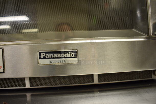 Panasonic Model NE-1757R Stainless Steel Commercial Countertop Microwave Oven. 208/230 Volts, 1 Phase. 16.5x21.5x13.5. Unit Was Working When Restaurant Closed! - Image 6 of 6