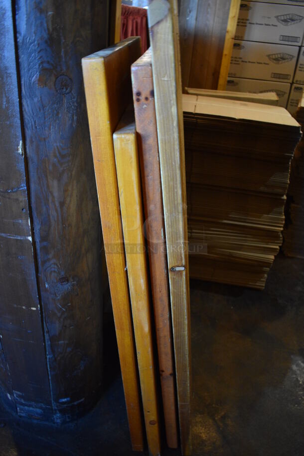 4 Various Wooden Tabletops. 66x30x1.5, 53x30x1.5, 48x30x1.5. 4 Times Your Bid! - Image 3 of 3