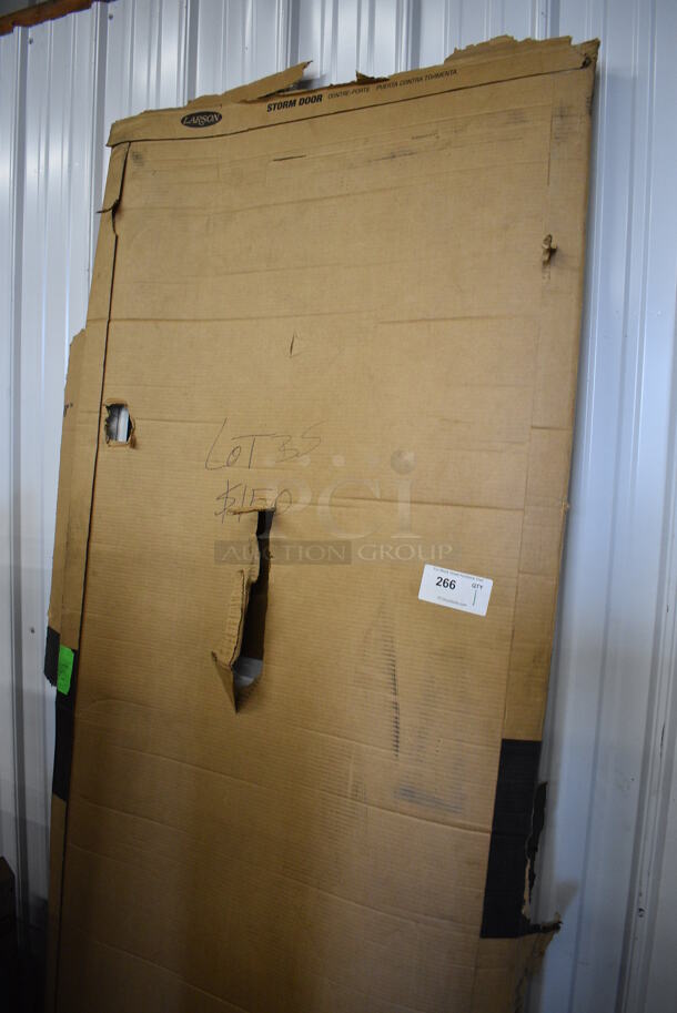 IN ORIGINAL BOX! Classic Elegance Model 146MV Mid View Storm Door. Box: 34x2x84