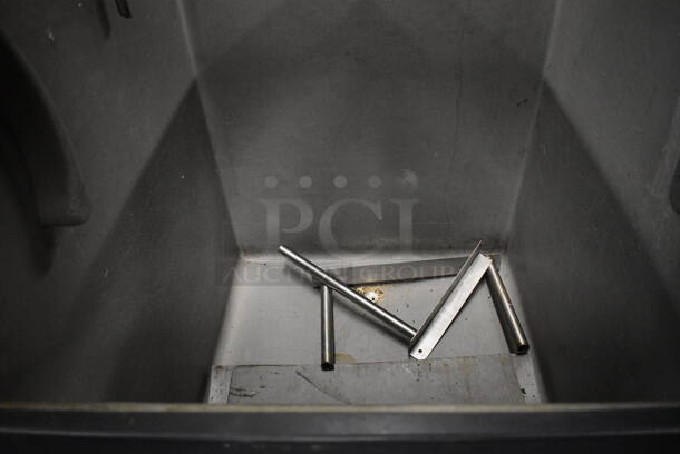 Scotsman Model B530S Stainless Steel Commercial 420 Pound Capacity Ice Bin w/ Poly Flap Lid. 30.5x34x50 - Image 2 of 6
