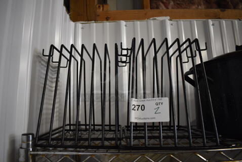 2 Black Countertop Cutting Board Holders. 12x9x10. 2 Times Your Bid!