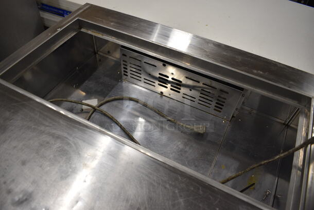 GREAT! Turbo Air Model TST-36SD Stainless Steel Commercial Prep Table w/ 2 Lower Doors on Commercial Casters. 115 Volts, 1 Phase. 36.5x30x36. Tested and Working! - Image 2 of 6
