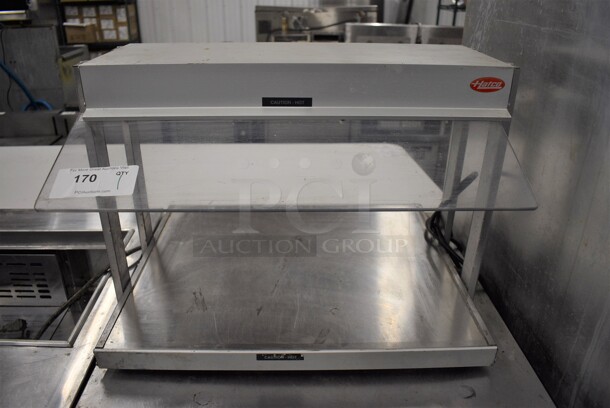 NICE! Hatco Metal Commercial Countertop Warming Display Unit w/ Sneeze Guard. 25x22x17.5. Tested and Working!