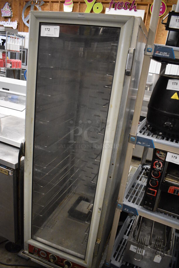 NICE! 2009 Win-holt Model NHPL-1825-CAB Metal Commercial Single Door Reach In Heater Proofer Cabinet on Commercial Casters. 24x32x70. Tested and Powers On But Does Not Get Warm - Image 2 of 5