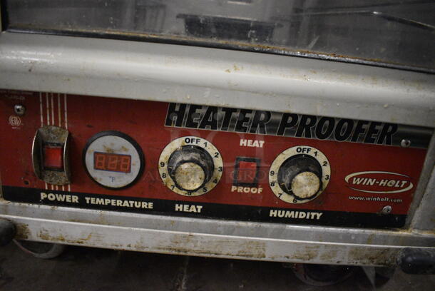 NICE! 2009 Win-holt Model NHPL-1825-CAB Metal Commercial Single Door Reach In Heater Proofer Cabinet on Commercial Casters. 24x32x70. Tested and Powers On But Does Not Get Warm - Image 3 of 5