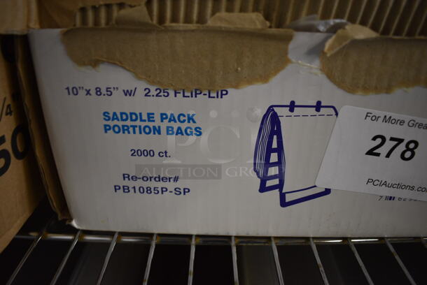 ALL ONE MONEY! Lot of 2 Boxes of Paper Products Including Clear Food Storage Bags and Portion Bags! - Image 3 of 3