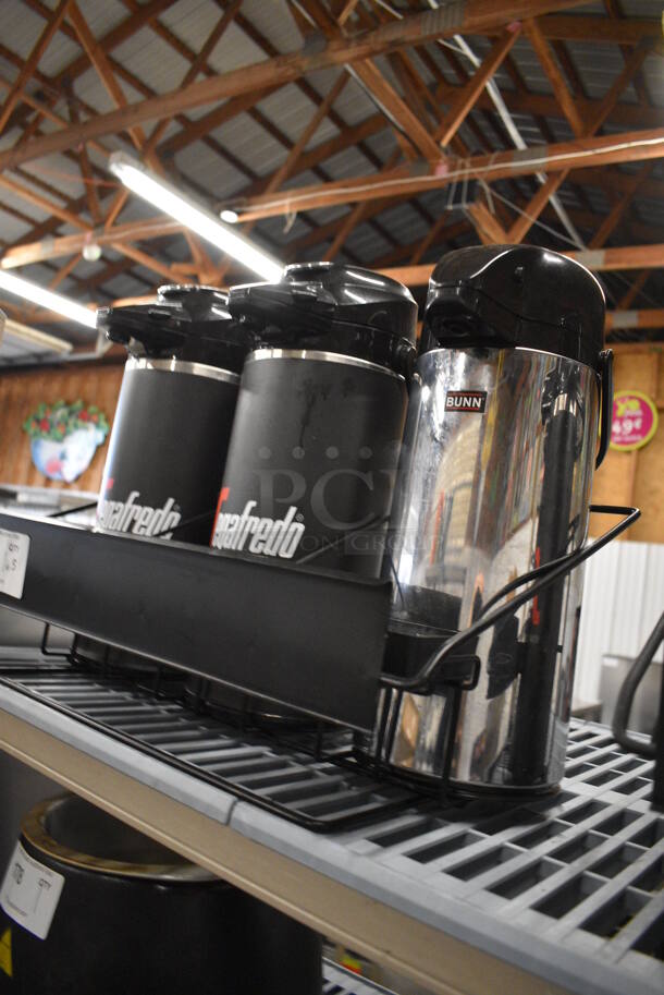 ALL ONE MONEY! Lot of 3 Air Pots on Black Metal Stand. 20x12x9, 6x7x16 - Image 2 of 7