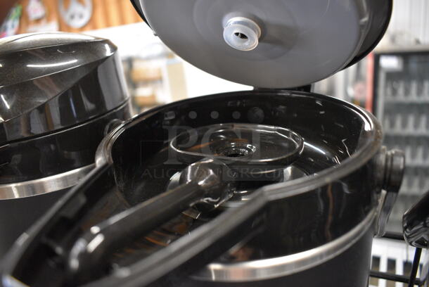 ALL ONE MONEY! Lot of 3 Air Pots on Black Metal Stand. 20x12x9, 6x7x16 - Image 6 of 7