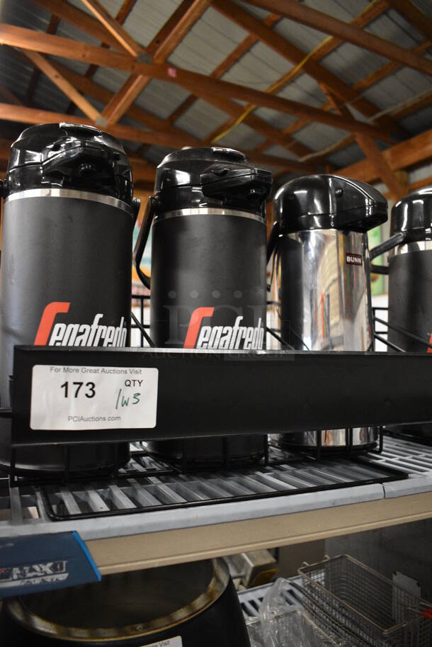 ALL ONE MONEY! Lot of 3 Air Pots on Black Metal Stand. 20x12x9, 6x7x16 - Image 4 of 7