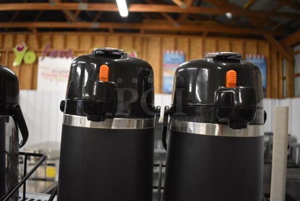 ALL ONE MONEY! Lot of 2 Air Pots on Black Metal Stand. 13x12x9, 6x7x16 - Image 4 of 6