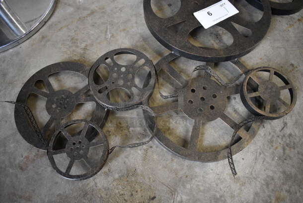 Metal Wall Mount Film Decoration. 33x2x19 - Image 2 of 4