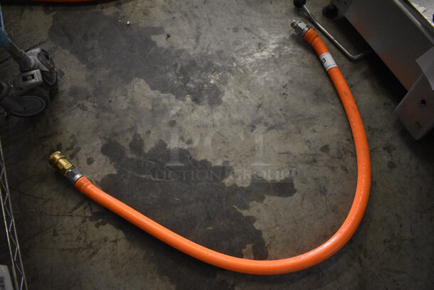 Orange Gas Hose. 60" - Image 1 of 3