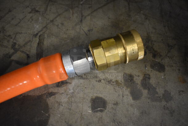 Orange Gas Hose. 60" - Image 3 of 3