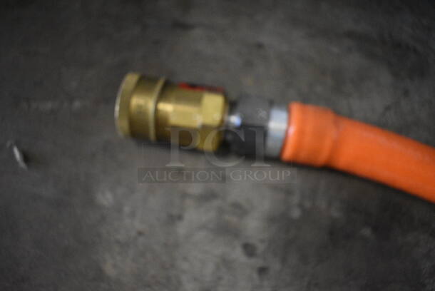 Orange Gas Hose. 60" - Image 2 of 3