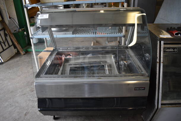 NICE! Henny Penny Model WPS-103 Stainless Steel Commercial Floor Style Warming Display Case Merchandiser. 43x41x35. Cannot Test Due To Plug Style