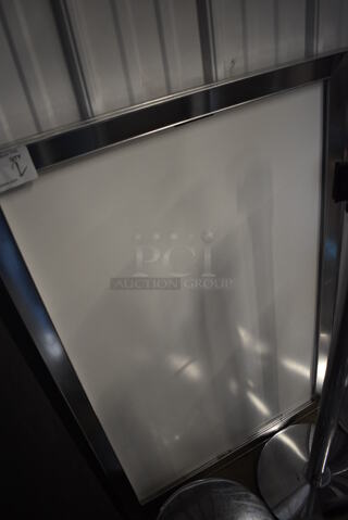 2 Chrome Finish Movie Poster Frames. 28x1x42. 2 Times Your Bid!