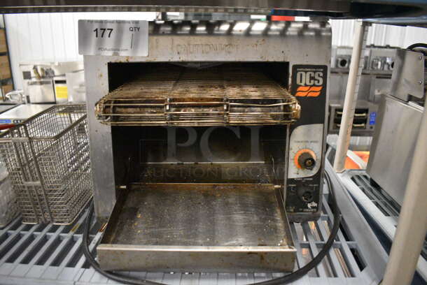 NICE! Star Model QCS-1-350 Stainless Steel Commercial Countertop Electric Powered Conveyor Oven. 120 Volts, 1 Phase. 14.5x19x13.5. Tested and Does Not Power On