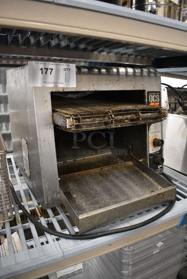 NICE! Star Model QCS-1-350 Stainless Steel Commercial Countertop Electric Powered Conveyor Oven. 120 Volts, 1 Phase. 14.5x19x13.5. Tested and Does Not Power On - Image 2 of 5