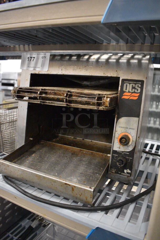 NICE! Star Model QCS-1-350 Stainless Steel Commercial Countertop Electric Powered Conveyor Oven. 120 Volts, 1 Phase. 14.5x19x13.5. Tested and Does Not Power On - Image 3 of 5
