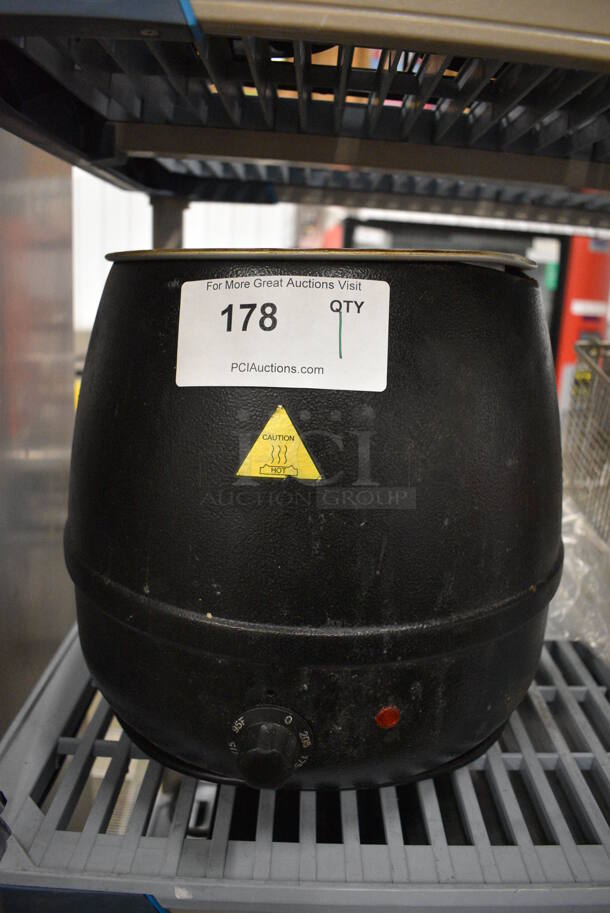 NICE! Glenray Metal Commercial Countertop Soup Kettle Food Warmer. 120 Volts, 1 Phase. 13x13x13. Tested and Working!