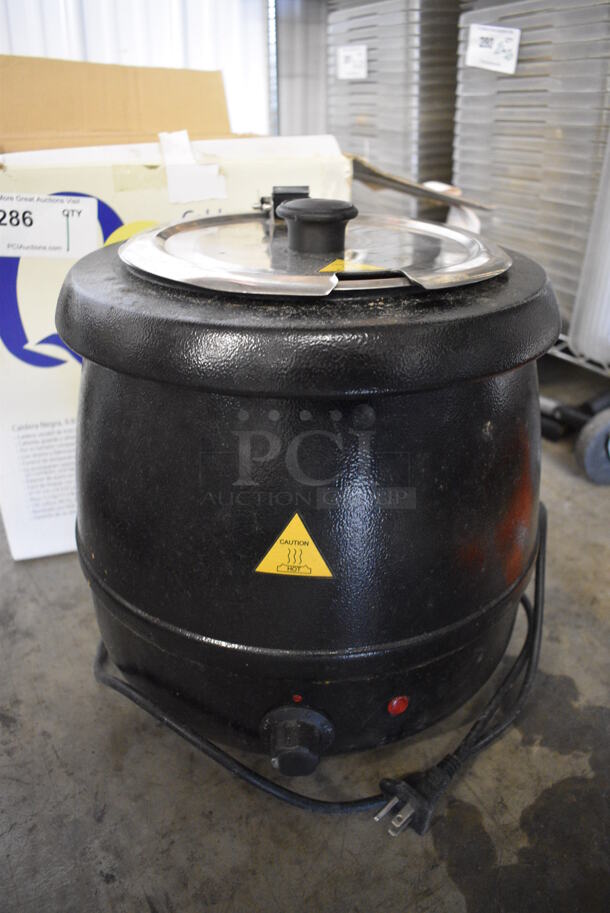 IN ORIGINAL BOX! Glenray Metal Commercial Countertop Soup Kettle Food Warmer. 120 Volts, 1 Phase. 13x13x13. Tested and Working! - Image 1 of 6