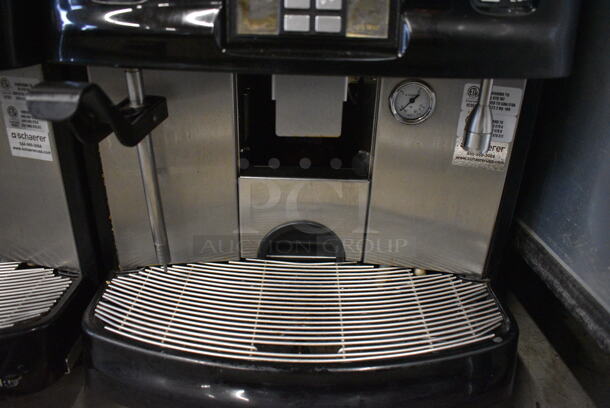FANTASTIC! Schaerer Model SCA1 Coffee Art Plus Automatic Coffee Espresso Machine w/ 2 Hopper Bean Grinders and Steam Wand. 240 Volts, 1 Phase. 17x18x26 - Image 6 of 6