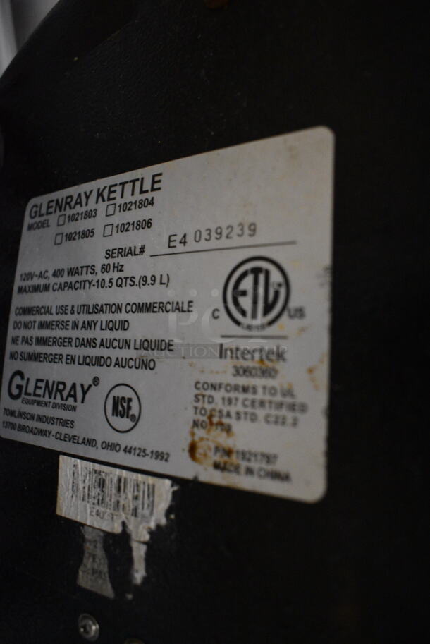 NICE! Glenray Metal Commercial Countertop Soup Kettle Food Warmer. 120 Volts, 1 Phase. 13x13x13. Tested and Working! - Image 4 of 4