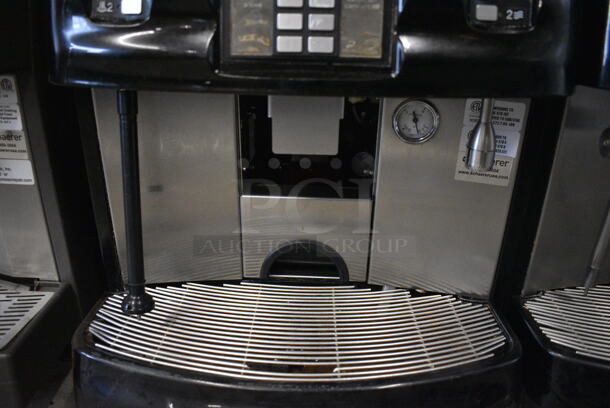 FANTASTIC! Schaerer Model SCA1 Coffee Art Plus Automatic Coffee Espresso Machine w/ 2 Hopper Bean Grinders and Steam Wand. 240 Volts, 1 Phase. 17x18x26 - Image 5 of 6
