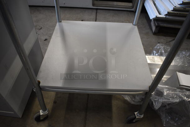 Gray 2 Tier Cart on Commercial Casters. 24x24x30 - Image 3 of 3