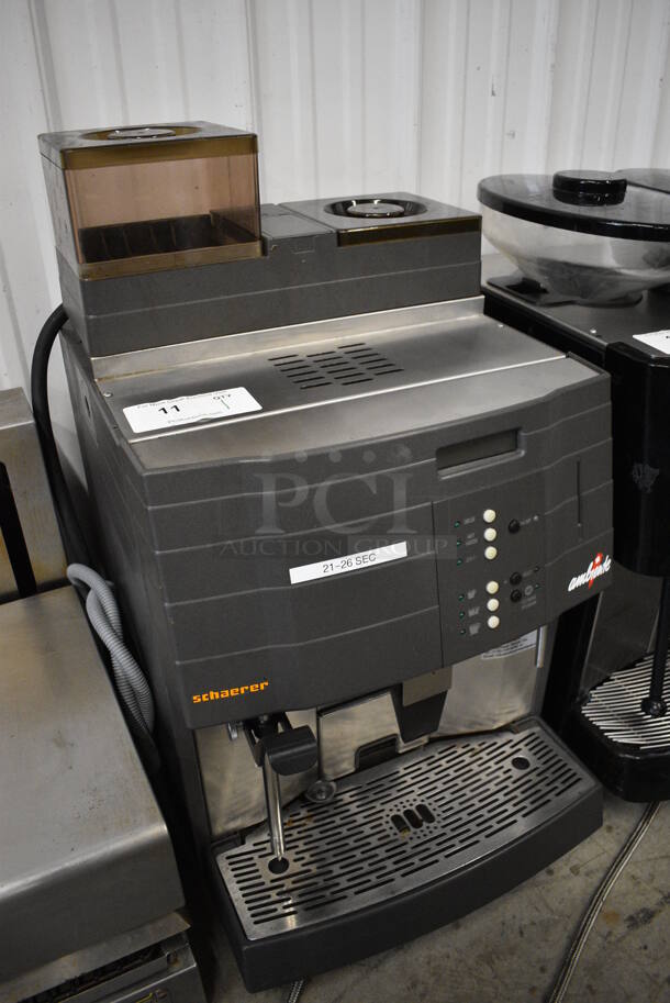 FANTASTIC! Schaerer Model Ambiente Stainless Steel Commercial Countertop Coffee Espresso Machine w/ Steam Wand. 210 Volts. 17x19x24 - Image 4 of 6