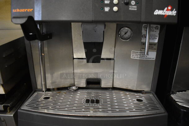 FANTASTIC! Schaerer Model Ambiente Stainless Steel Commercial Countertop Coffee Espresso Machine w/ Steam Wand. 210 Volts. 17x19x24 - Image 6 of 6