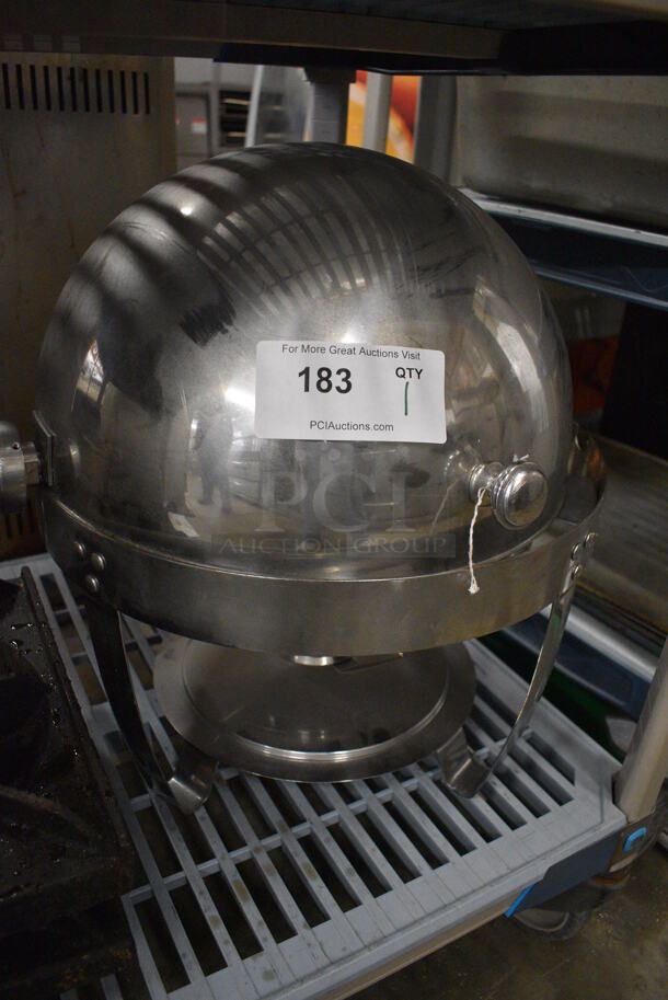 Stainless Steel Countertop Round Chafing Dish. 18x18x19 - Image 2 of 3