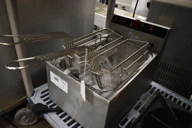 NICE! Cecilware Stainless Steel Commercial Countertop Electric Powered Fryer w/ 2 Metal Baskets. 12x19x15 - Image 2 of 5