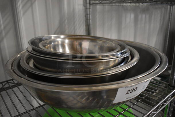 11 Various Metal Bowls. Includes 17x17x5. 11 Times Your Bid! - Image 2 of 3