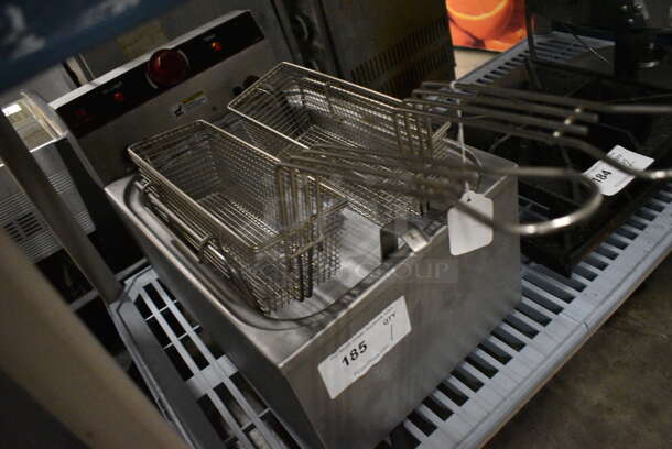 NICE! Cecilware Stainless Steel Commercial Countertop Electric Powered Fryer w/ 2 Metal Baskets. 12x19x15 - Image 3 of 5